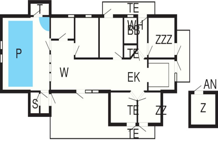 18 person holiday home in Harboøre-Floor plan