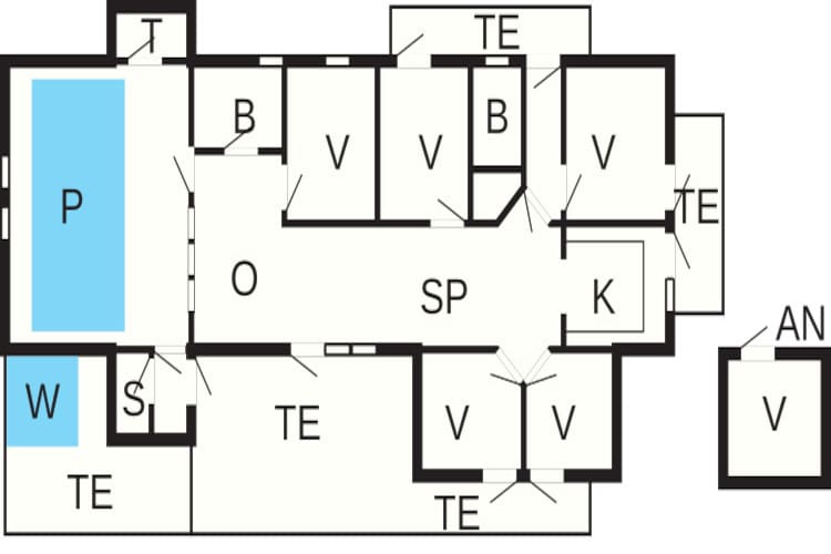 18 person holiday home in Harboøre - Floor plan