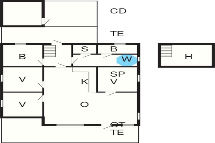 8 persoons vakantie huis in Ringkøbing-Plattegrond