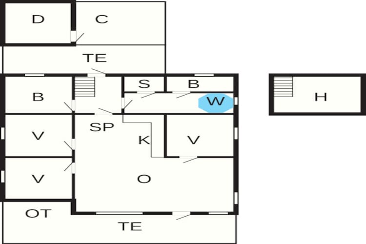 8 persoons vakantie huis in Ringkøbing-Plattegrond