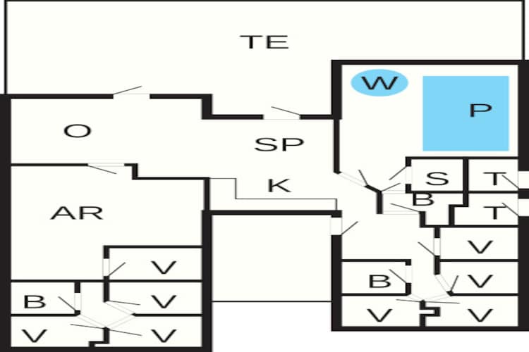 20 persoons vakantie huis in Frederiksværk-Plattegrond