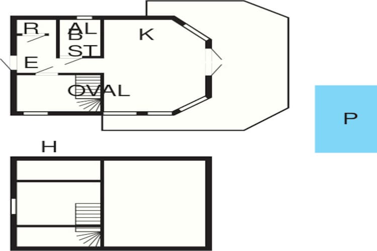 Maison de vacances pour 4 a VALDEMARSVIK-Plan d'étage