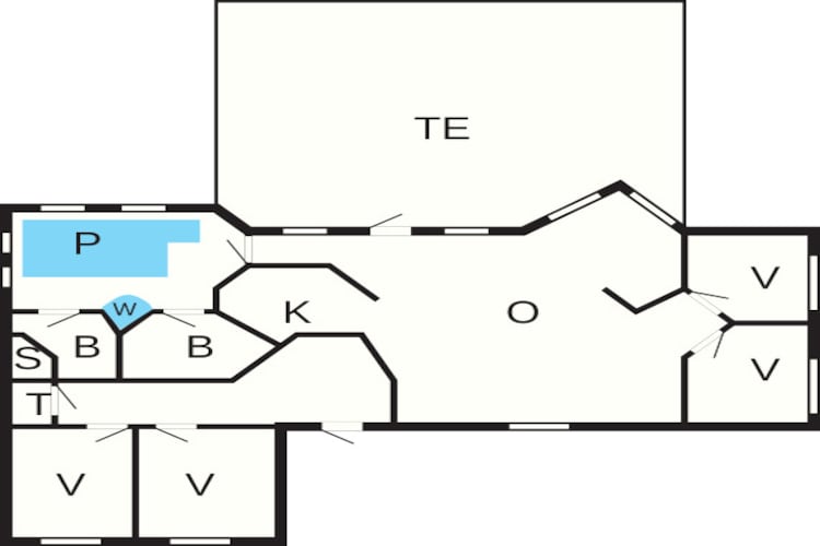 12 persoons vakantie huis in Glesborg-Plattegrond