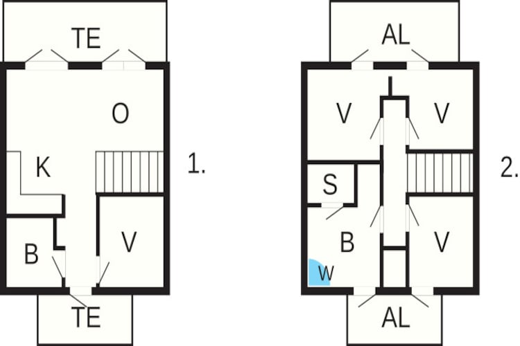 Maison de vacances pour 8 a Gjern - Plan