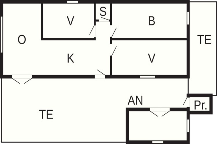 Maison de vacances pour 6 a Thisted - Plan