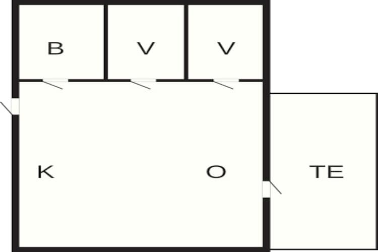 4 persoons vakantie huis in SMEDSTORP - Plattegrond