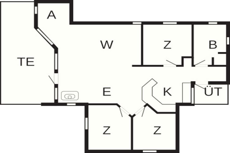 Gezellig toevluchtsoord in Rorvig Haven-By Traum-Plattegrond