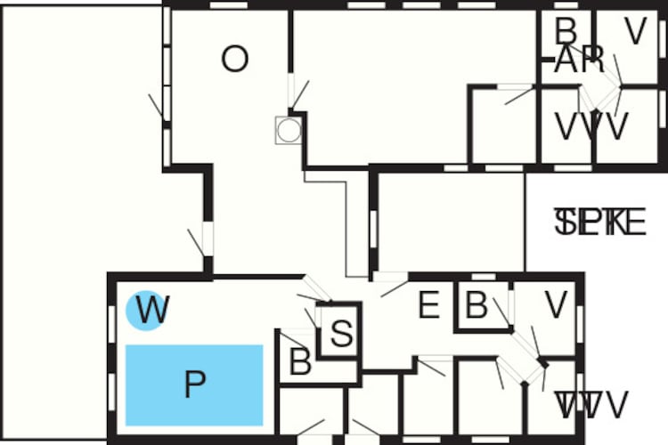 20 persoons vakantie huis in Nørre Nebel-Plattegrond