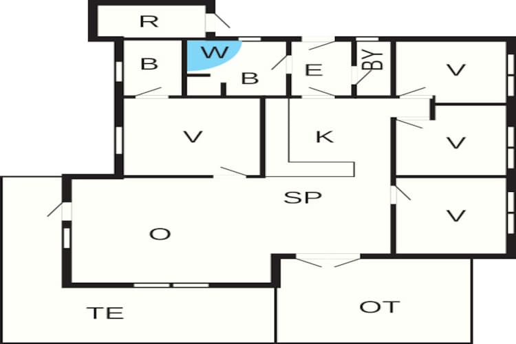 Maison de vacances pour 8 a Løkken - Plan
