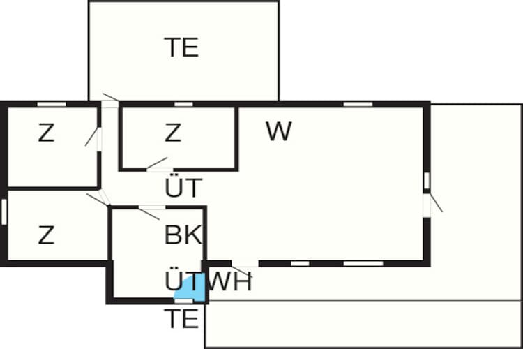 6 persoons vakantie huis in Rømø-Plattegrond