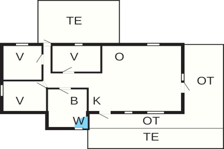 6 persoons vakantie huis in Rømø-Plattegrond
