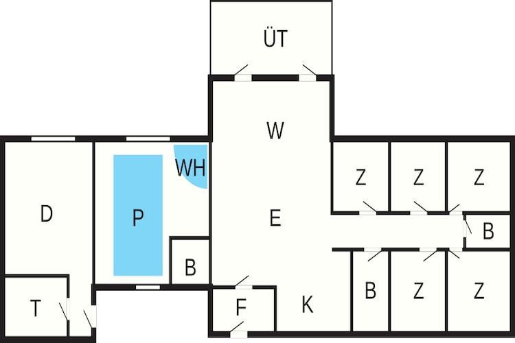 16 persoons vakantie huis in Rømø - Plattegrond
