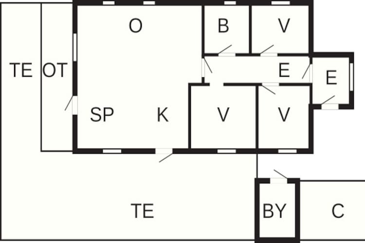 6 persoons vakantie huis in Hadsund - Plattegrond