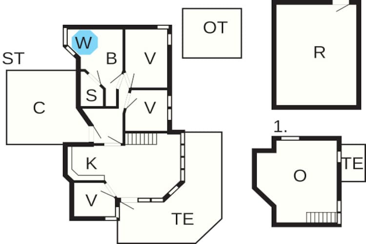 6 persoons vakantie huis in Ebeltoft-Plattegrond
