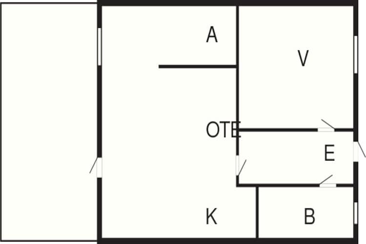 4 person holiday home in Nexø-Floor plan