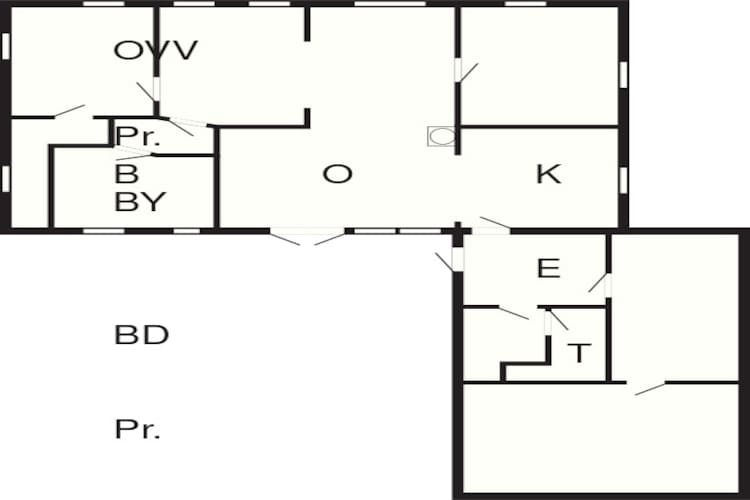 6 person holiday home in Broager-Floor plan
