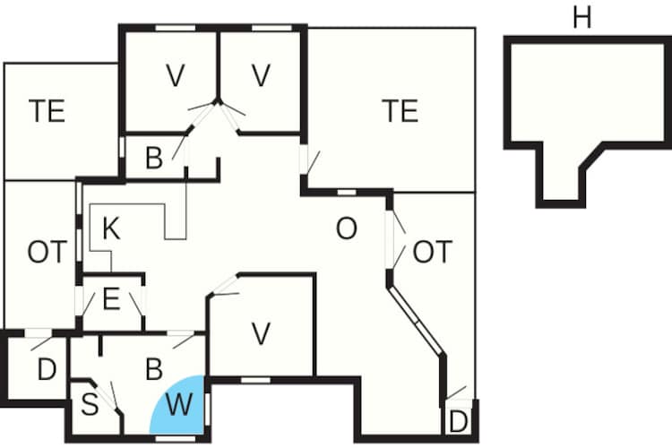 Luxe toevluchtsoord in oster Hurup-By Traum-Plattegrond