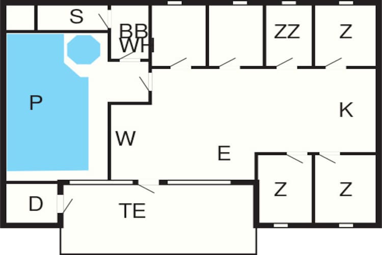 Maison de vacances pour 12 a Nordborg-Plan d'étage