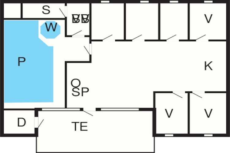 Maison de vacances pour 12 a Nordborg-Plan d'étage