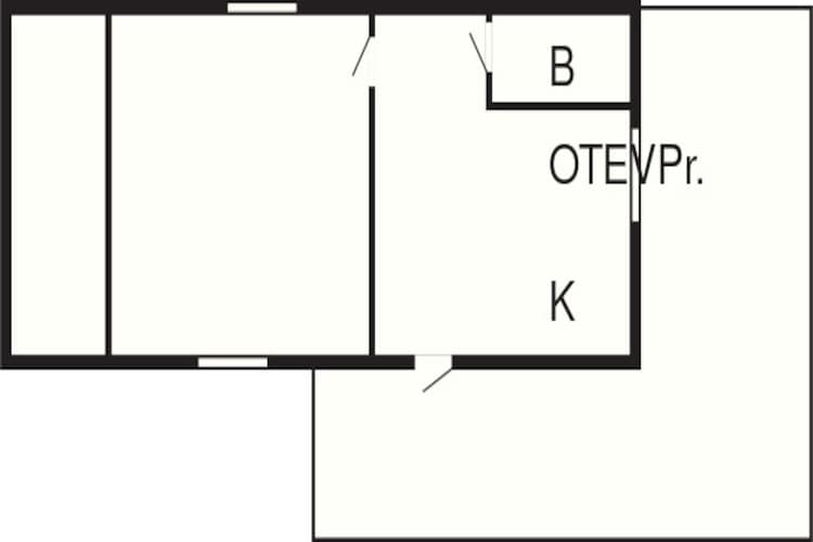 2 Personen Ferienhaus in Falkenberg - Grundriss