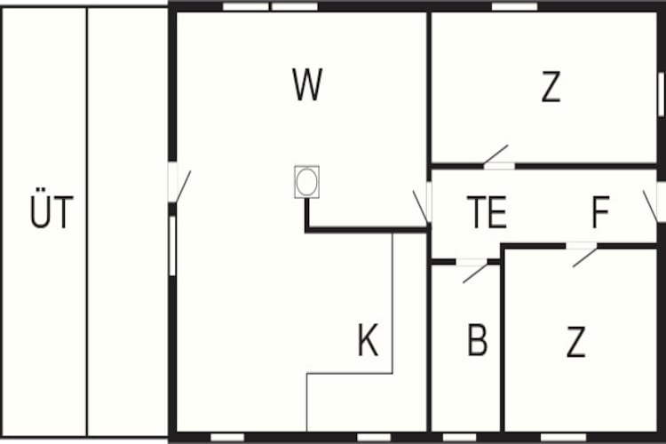 5 persoons vakantie huis in Rømø-Plattegrond