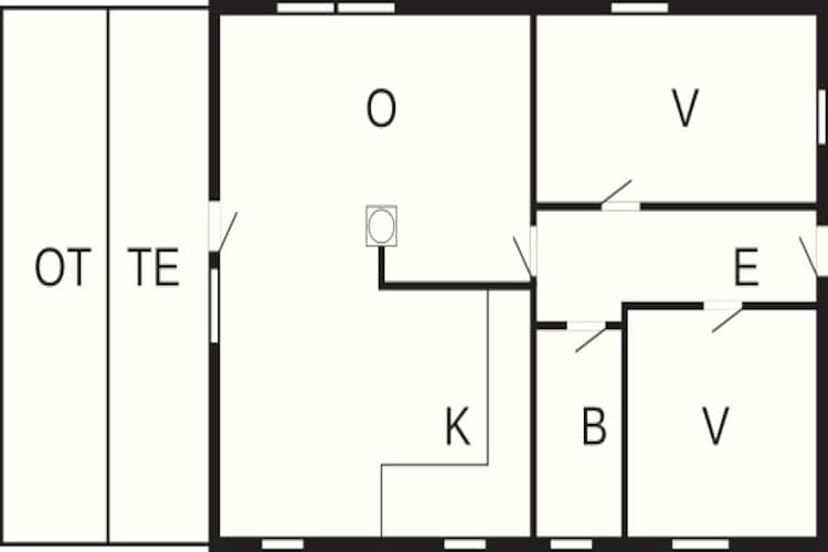5 persoons vakantie huis in Rømø-Plattegrond