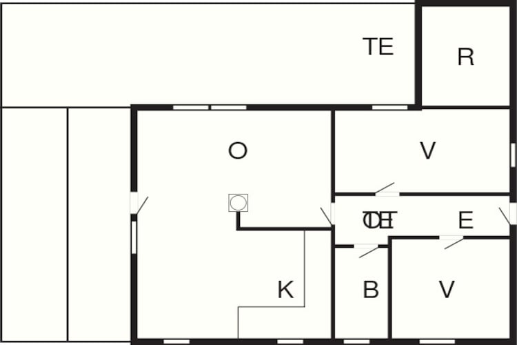 5 persoons vakantie huis in Rømø - Plattegrond