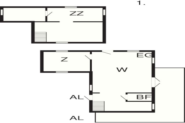 Maison de vacances pour 6 a Hallabro - Plan