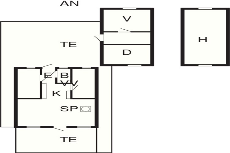6 person holiday home in Ulfborg-By Traum - Floor plan