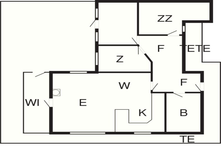 6 persoons vakantie huis in Knebel-By Traum-Plattegrond