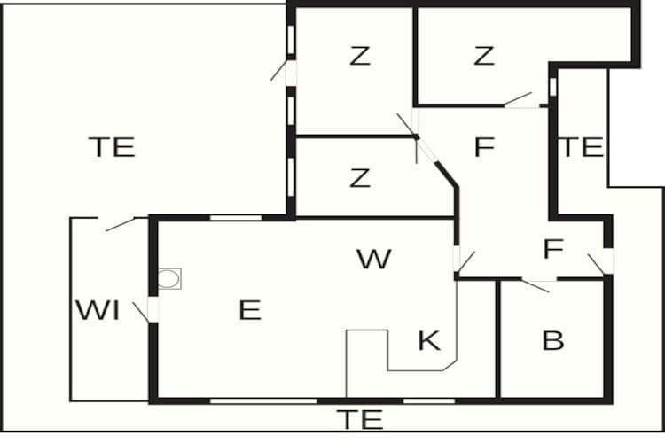 6 persoons vakantie huis in Knebel-By Traum-Plattegrond