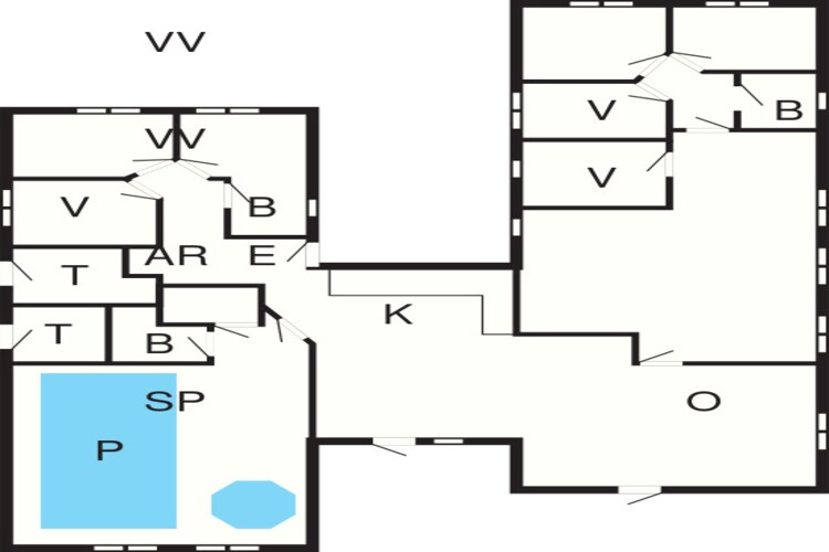 18 Personen Ferienhaus in Bogense - Grundriss