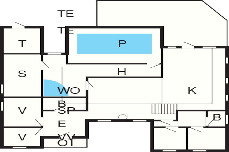 Luxe zwembad retraite in Ebeltoft -- By Traum Ferienwohnungen-Plattegrond