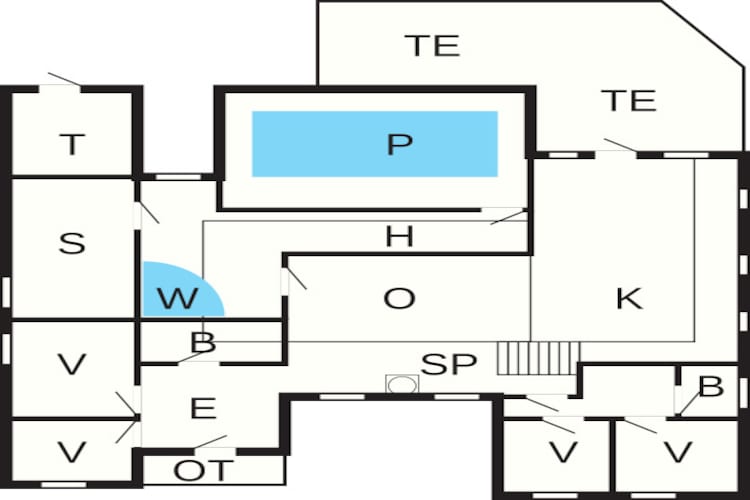 Luxe zwembad retraite in Ebeltoft -- By Traum Ferienwohnungen-Plattegrond