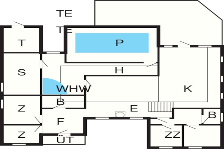 Luxe zwembadresort in Ebeltoft - Plattegrond