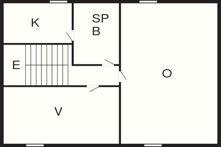 Maison de vacances pour 3 a Ansager-Plan d'étage
