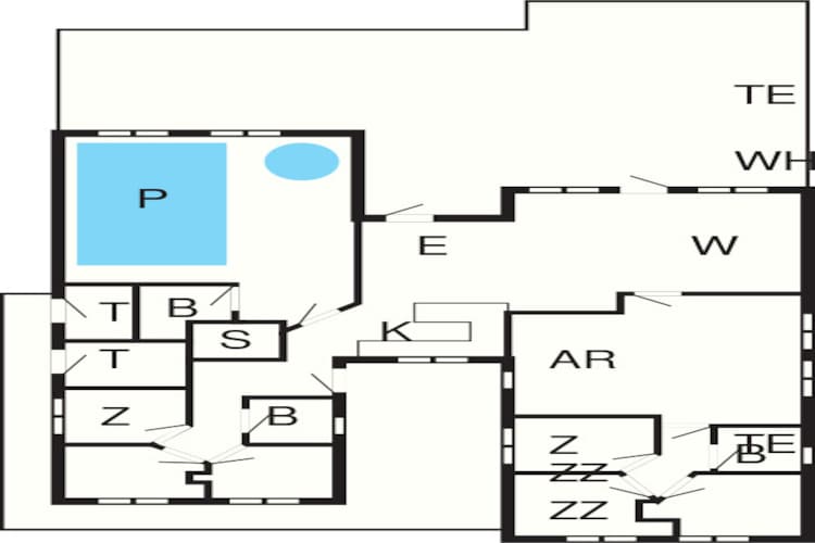 16 Personen Ferienhaus in Idestrup-Grundriss