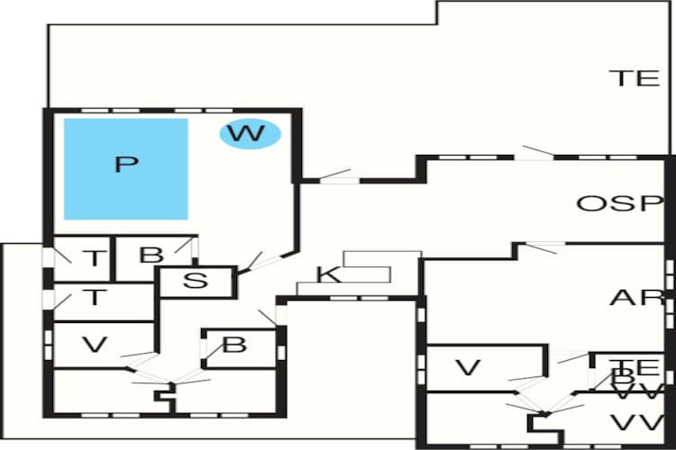 16 Personen Ferienhaus in Idestrup-Grundriss