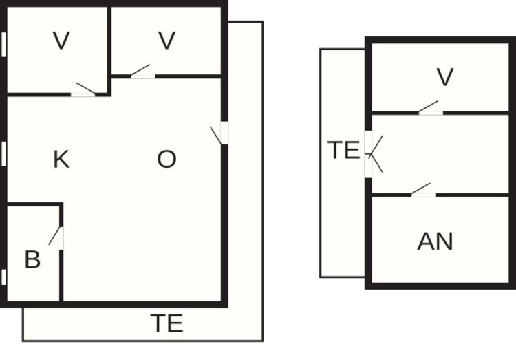 6 person holiday home in Odder-By Traum-Floor plan