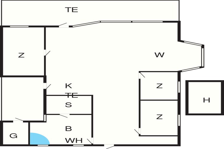 6 persoons vakantie huis in Jerup-By Traum-Plattegrond