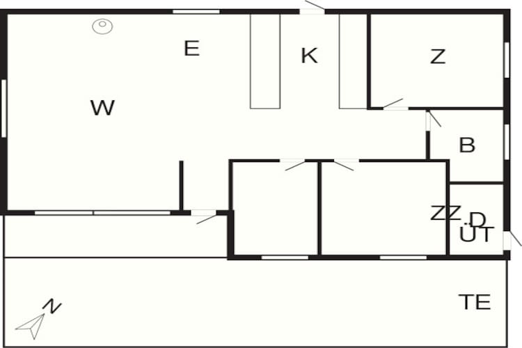 6 person holiday home in Hadsund-By Traum-Floor plan