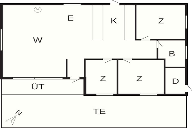 6 persoons vakantie huis in Hadsund-By Traum-Plattegrond