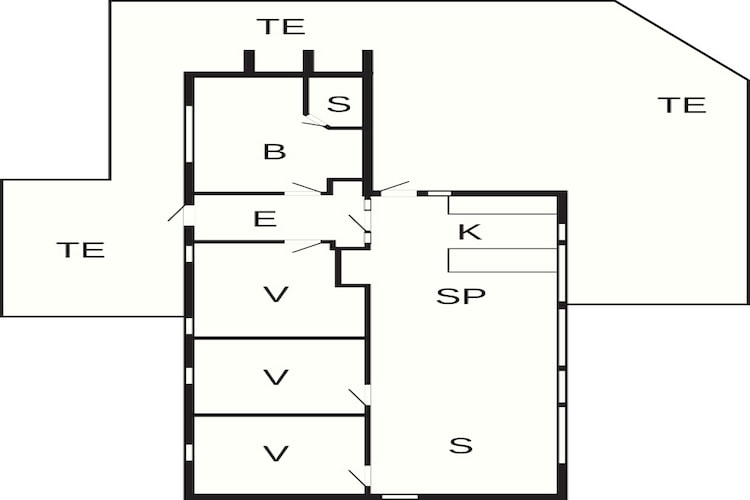 4 person holiday home in Løkken-Floor plan