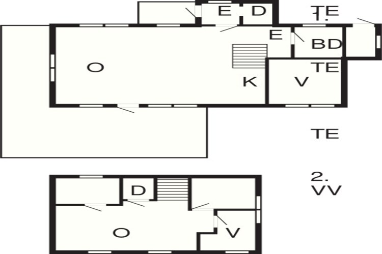 5 person holiday home in GURSKØY-Floor plan