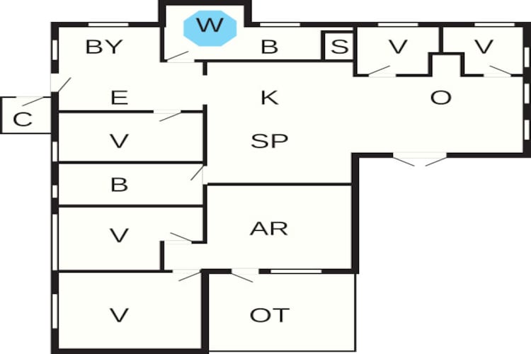 12 persoons vakantie huis in Løkken-By Traum-Plattegrond
