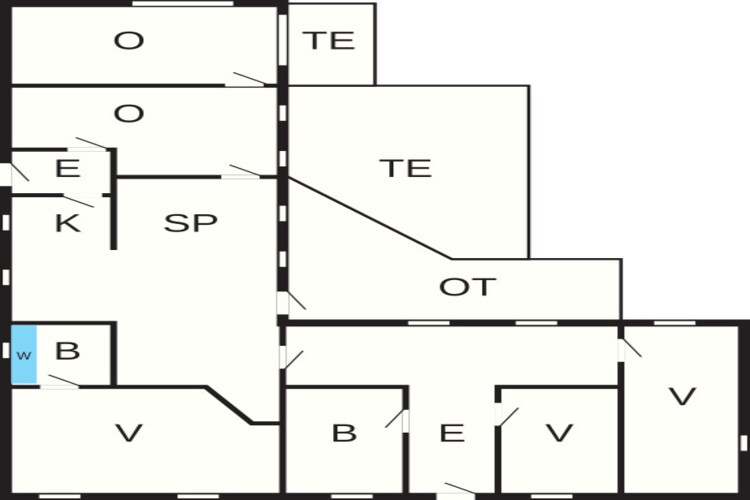 5 persoons vakantie huis in Vig-Plattegrond