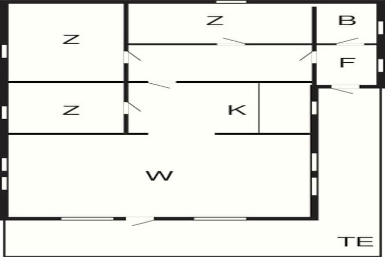 Afgelegen blokhut nabij Graerup -- By Traum Ferienwohnungen-Plattegrond