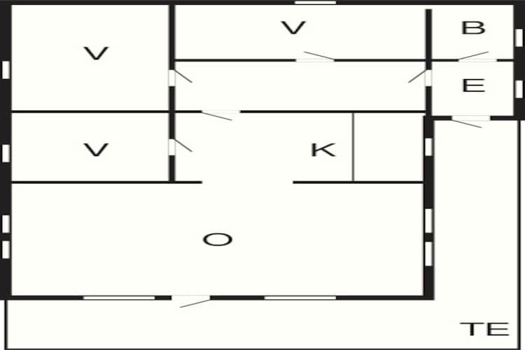 Afgelegen blokhut nabij Graerup -- By Traum Ferienwohnungen-Plattegrond