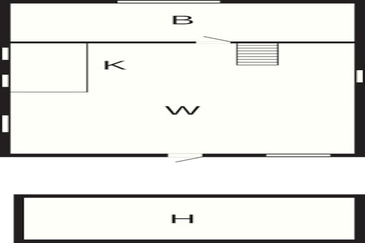 2 persoons vakantie huis in Svaneke-By Traum - Plattegrond