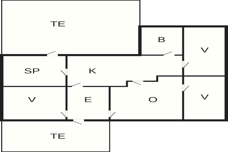 Sfeervolle retraite in Rudbol -- By Traum Ferienwohnungen-Plattegrond